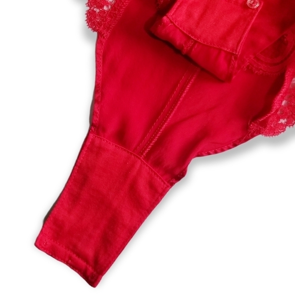 ADAGIO by Patricia Fieldwalker Vintage 80s Silk Lace Linegrie Teddy Bodysuit M - Picture 14 of 16